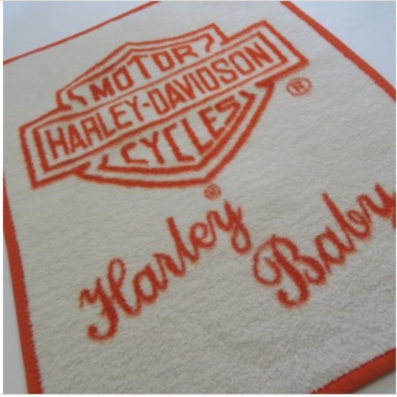 Biederlack Bedding Vtg Harley Baby Blanket Harley Davidson